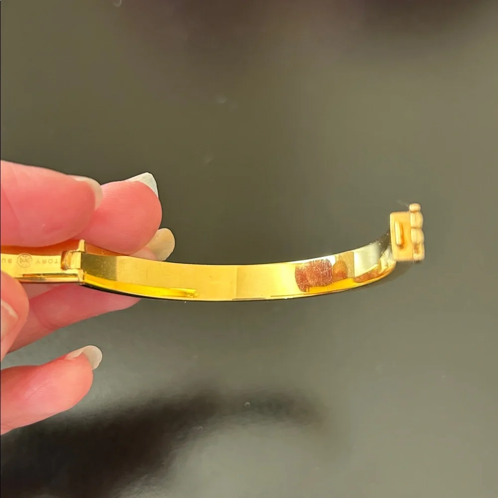Tory Burch NWT Kira Blossom Ground-Off Enamel 7mm Bracelet MSRP $178